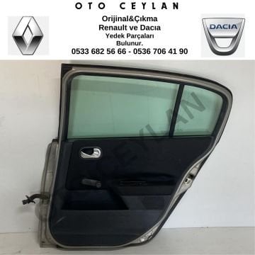 Megane 2 Sedan Dolu Ve Hatasız Orjinal Sağ Arka Kapı Gümüş Gri