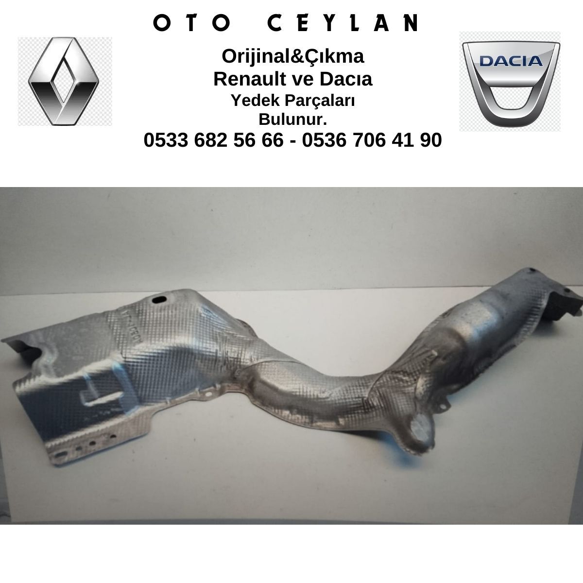 747611410R MEGANE 4 ORTA EGZOZ TAMBURU ISI KALKANI SIFIR ORİJİNAL