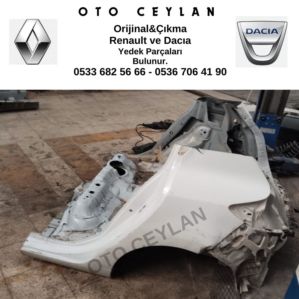 Megane 3 Sol Arka Çeyrek Orijinal Çıkma