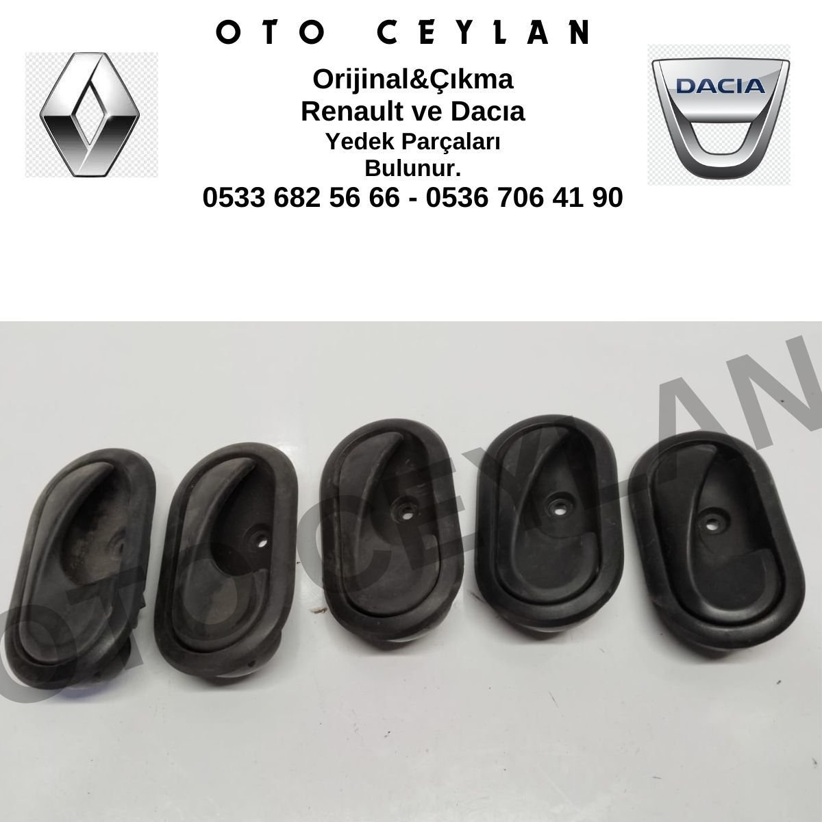 8200733847 Dacia Logan Duster Dokker İç Kapı Kolu Sağ Orijinal Çıkma