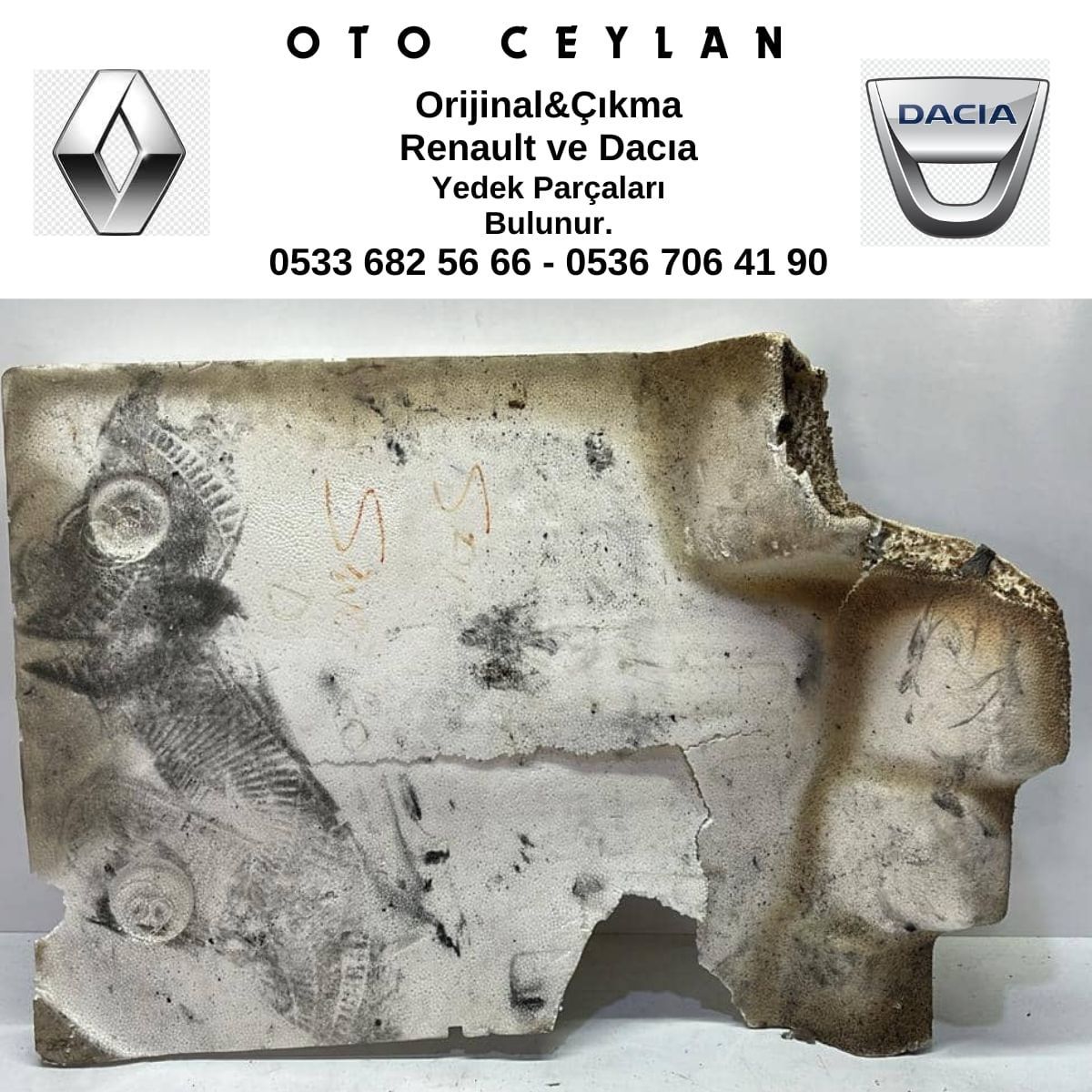 Sandero Sol Alt Taban Köpüğü Çıkma Orjinal