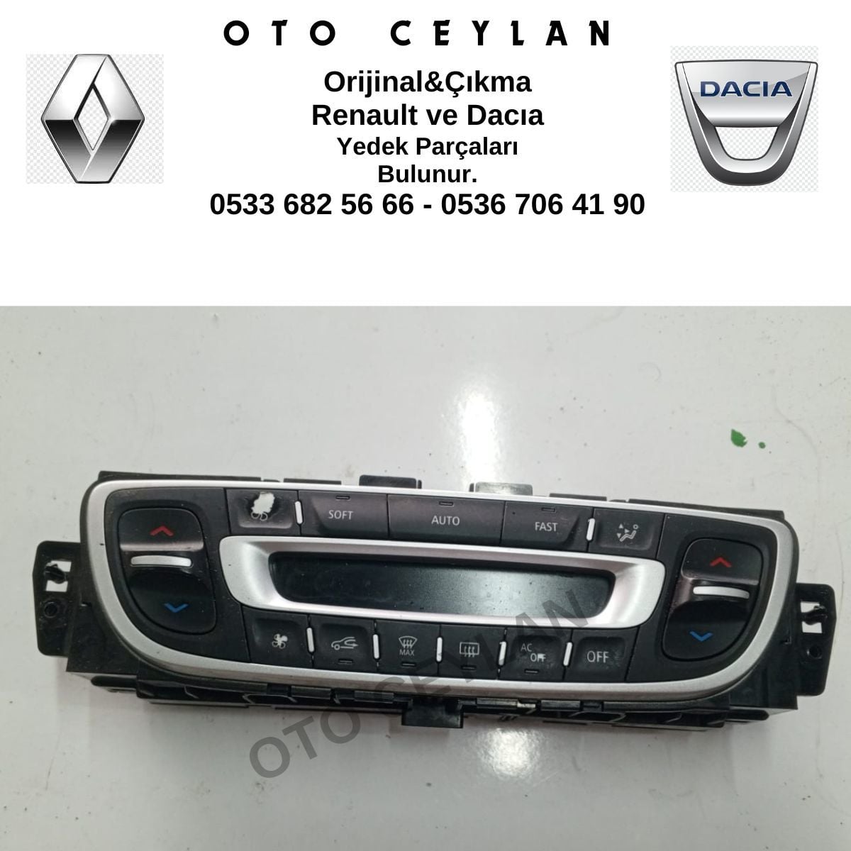 275100018R Megane 3 Klima Kalorifer Paneli Orijinal Çıkma