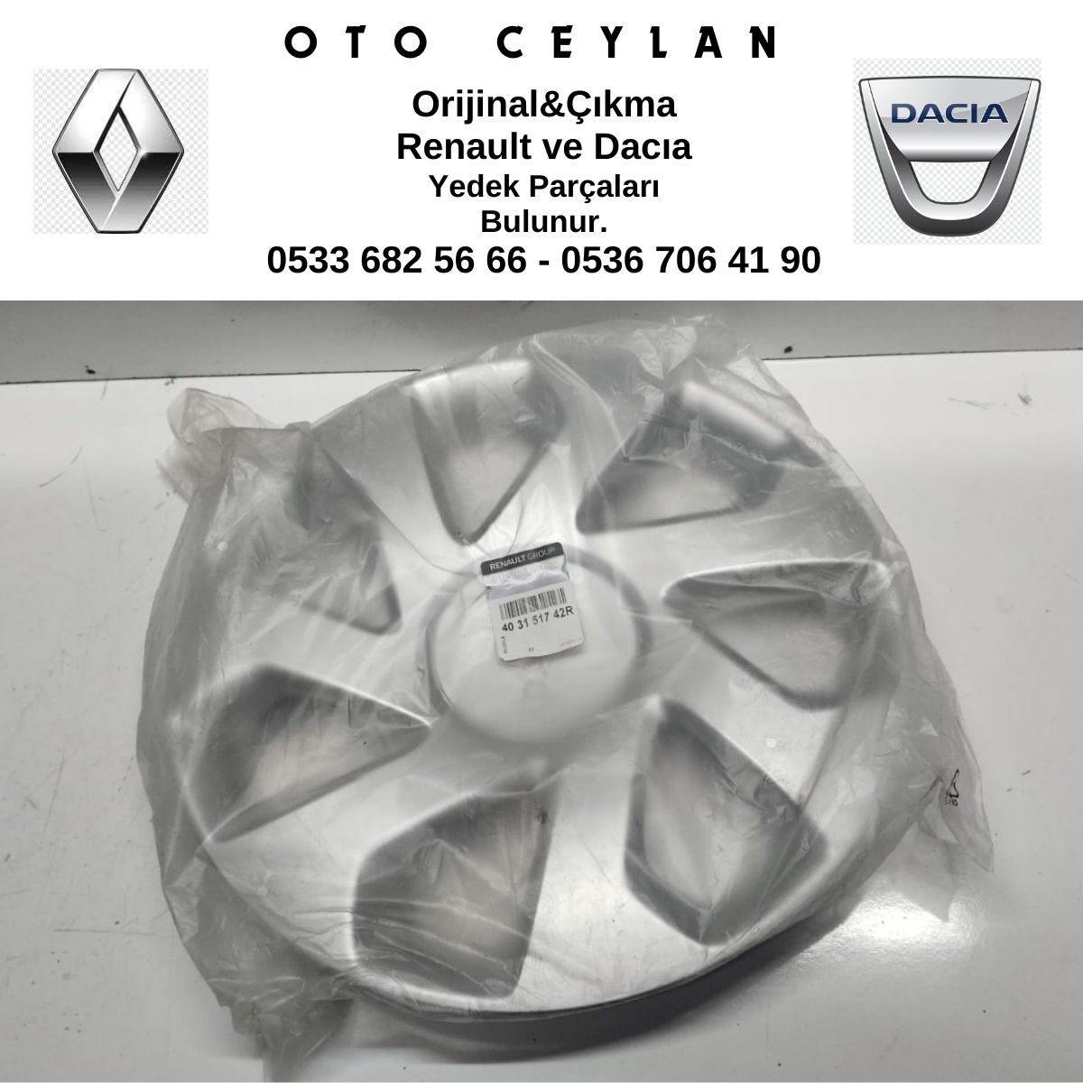 403151742R SANDERO LOGAN JANT KAPAĞI SIFIR ORİJİNAL