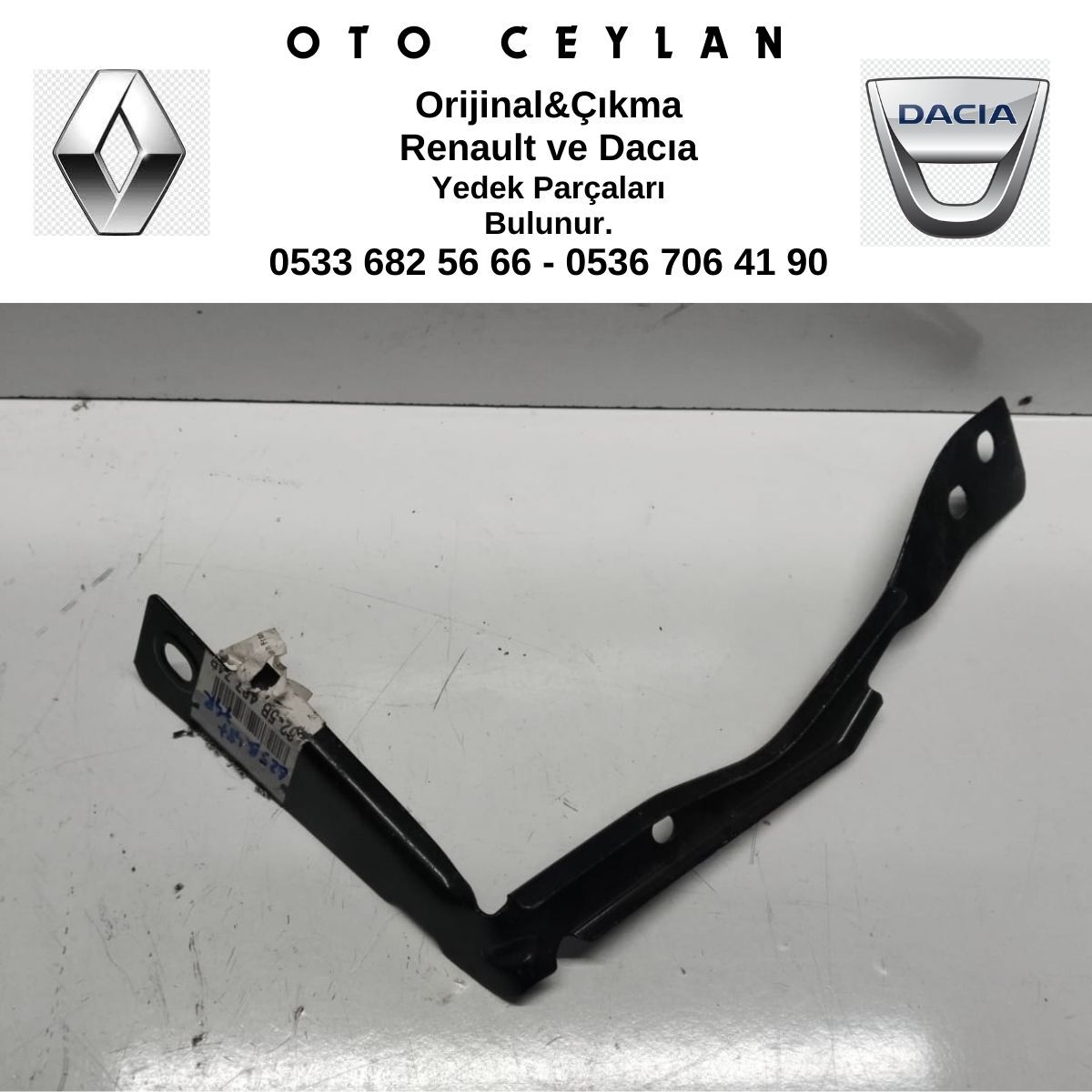 625B48774R CAPTUR SAĞ ÖN ÇAMURLUK FAR TAKVİYESİ SIFIR ORİJİNAL