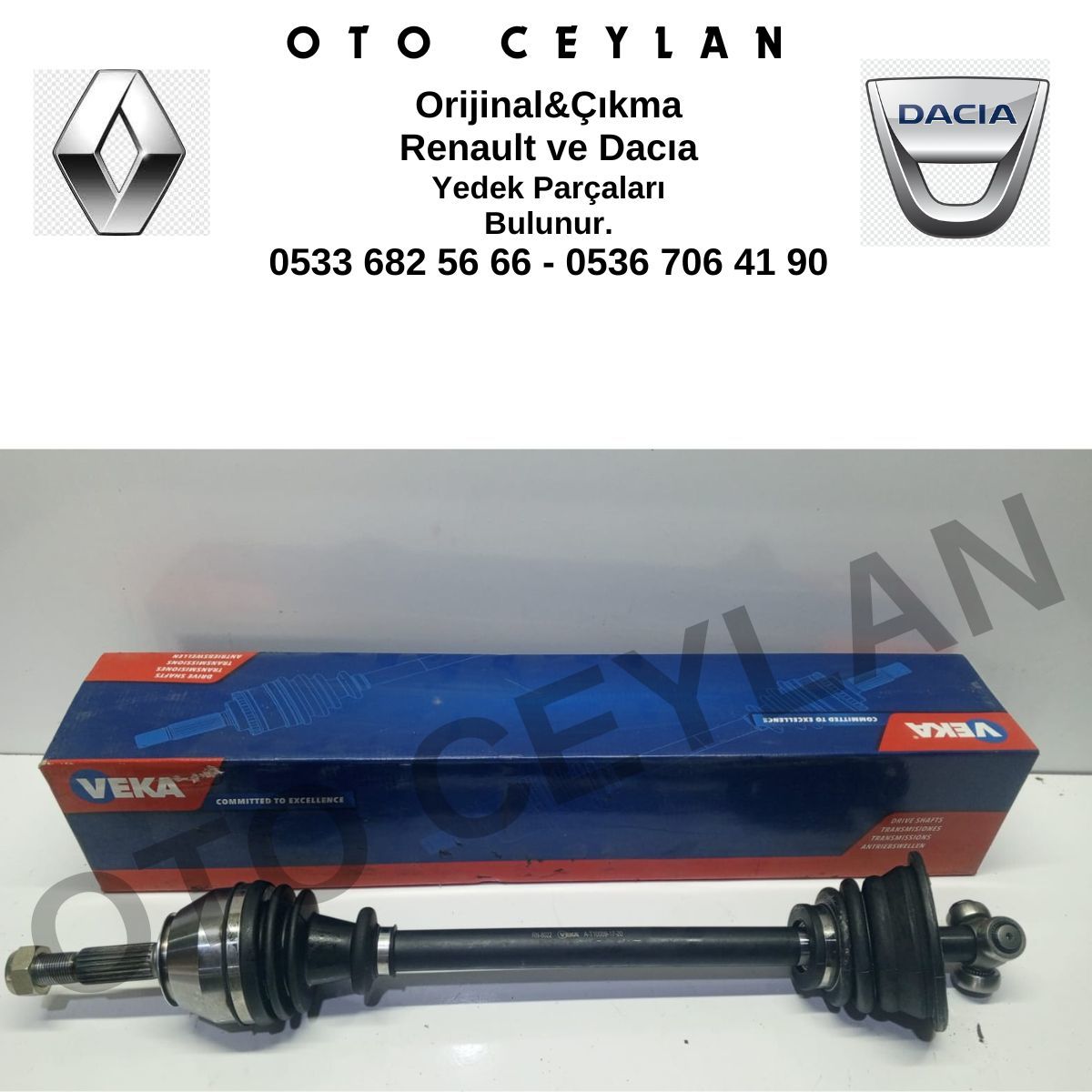 VEKA RN-8022 Renault 19 Europa Komple Aks Sol Ön Sıfır Yerli Üretim