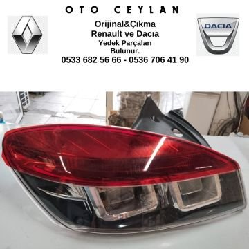 265550008R Megane 3 Arka Stop Lambası Sol Orijinal Çıkma