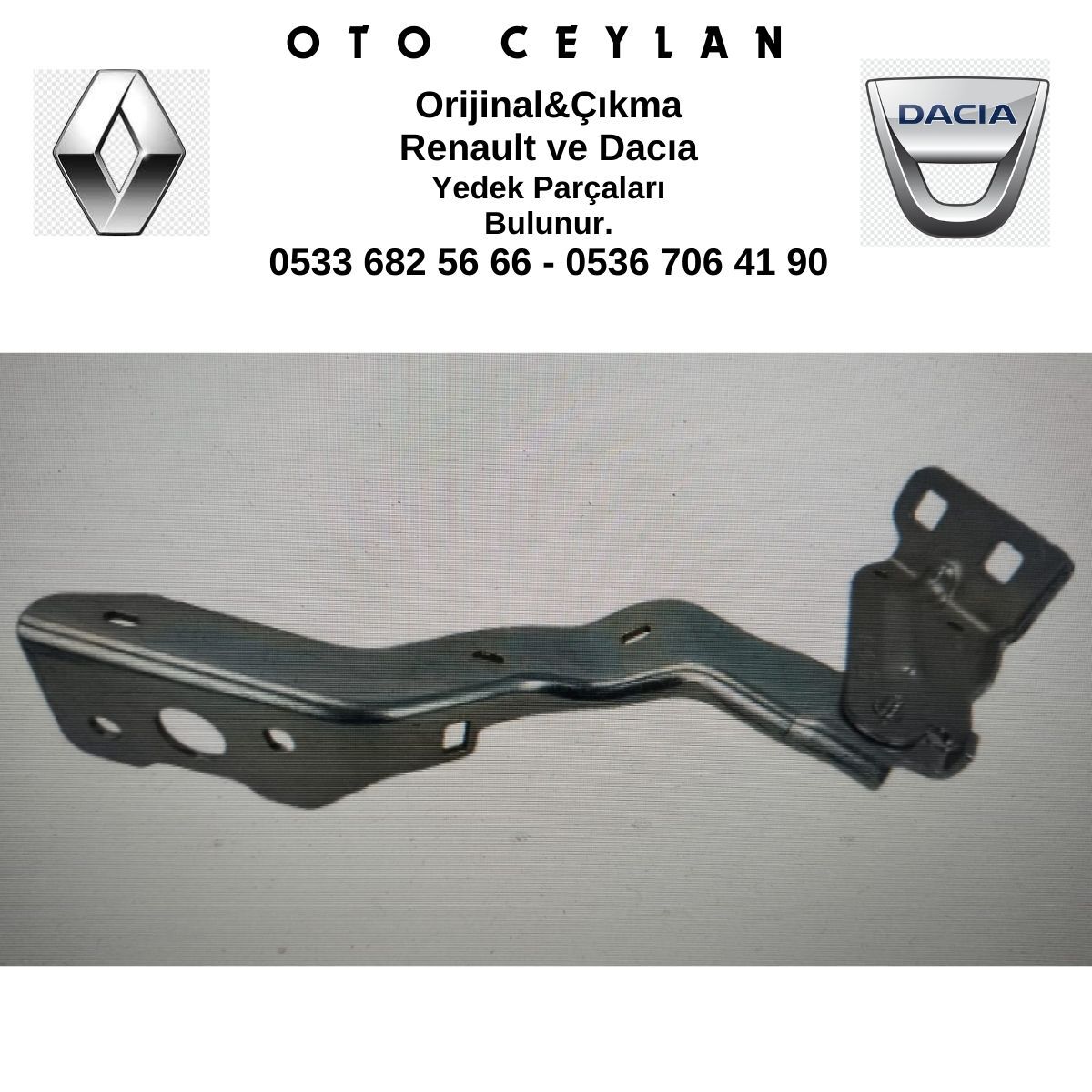 654006819R MASTER 3 SAĞ ÖN KAPUT MENTEŞESİ SIFIR ORİJİNAL