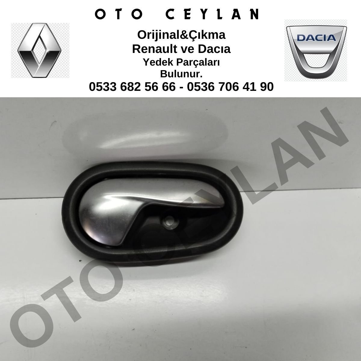 826724918R Symbol İç Kapı Açma Kolu Krom Orijinal Çıkma