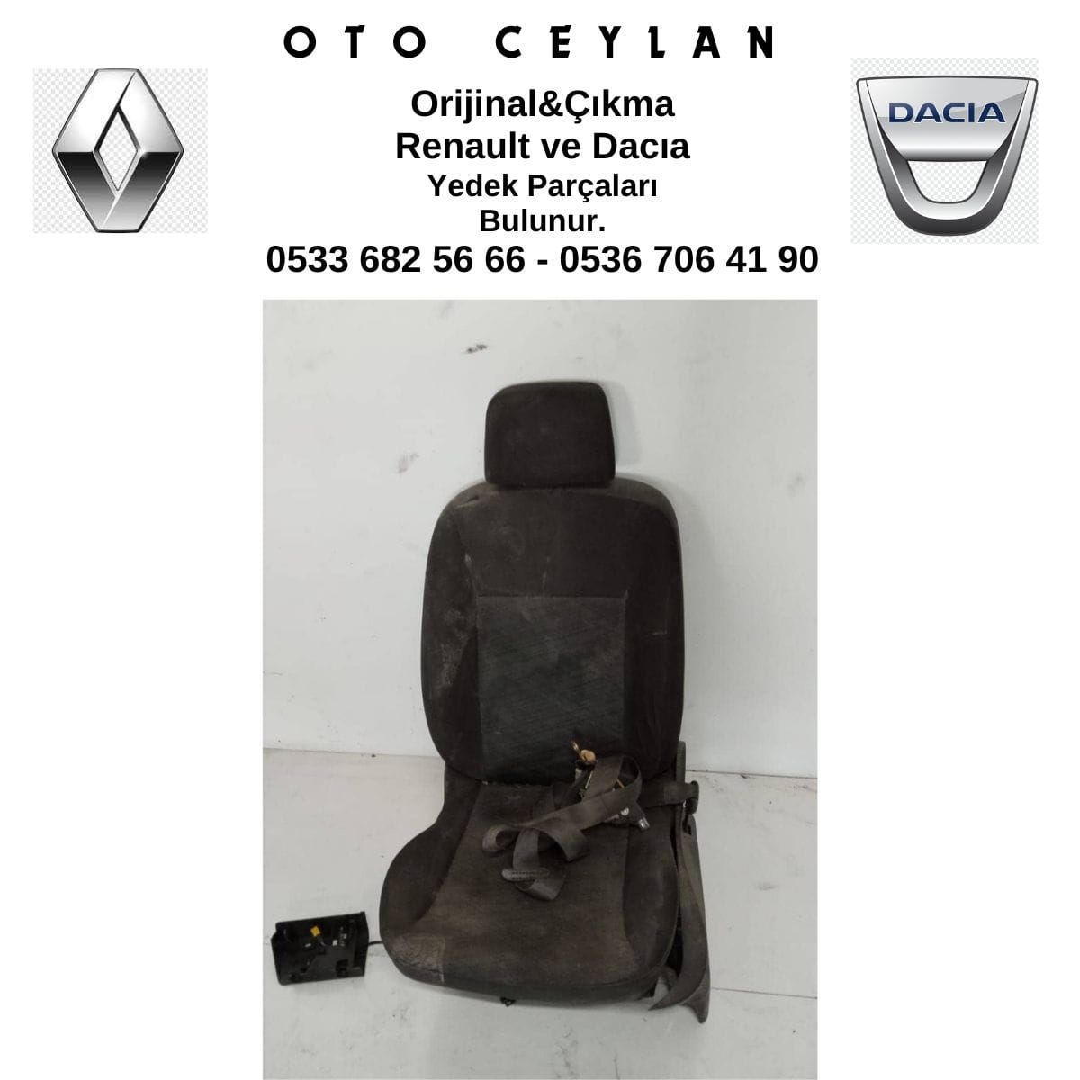 Clıo 3 Sağ Ön Koltuk Çıkma Orijinal
