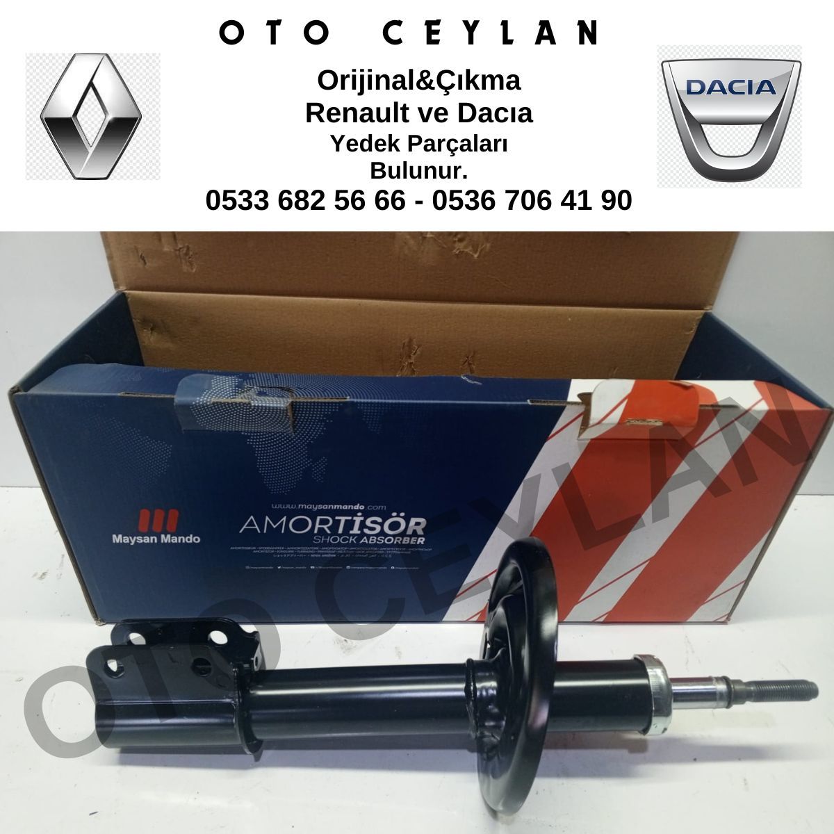 MAY PS9410323 543024260R Clio Symbol Logan Sandero Amortisör Ön Sıfır Yerli Üretim