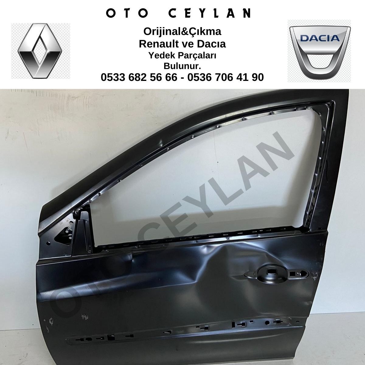7751479112 Clio 3 Sıfır Orjinal Sol Ön Kapı