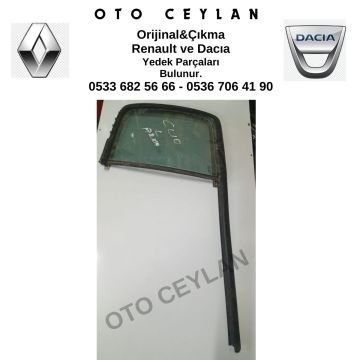 43R00048 Clio Sol Arka Kelebek Camı Orijinal Çıkma