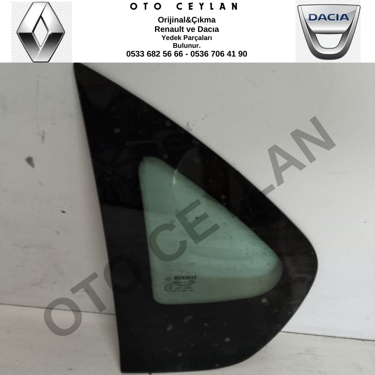 Thalia Sol Arka Kelebek Camı Orijinal Çıkma