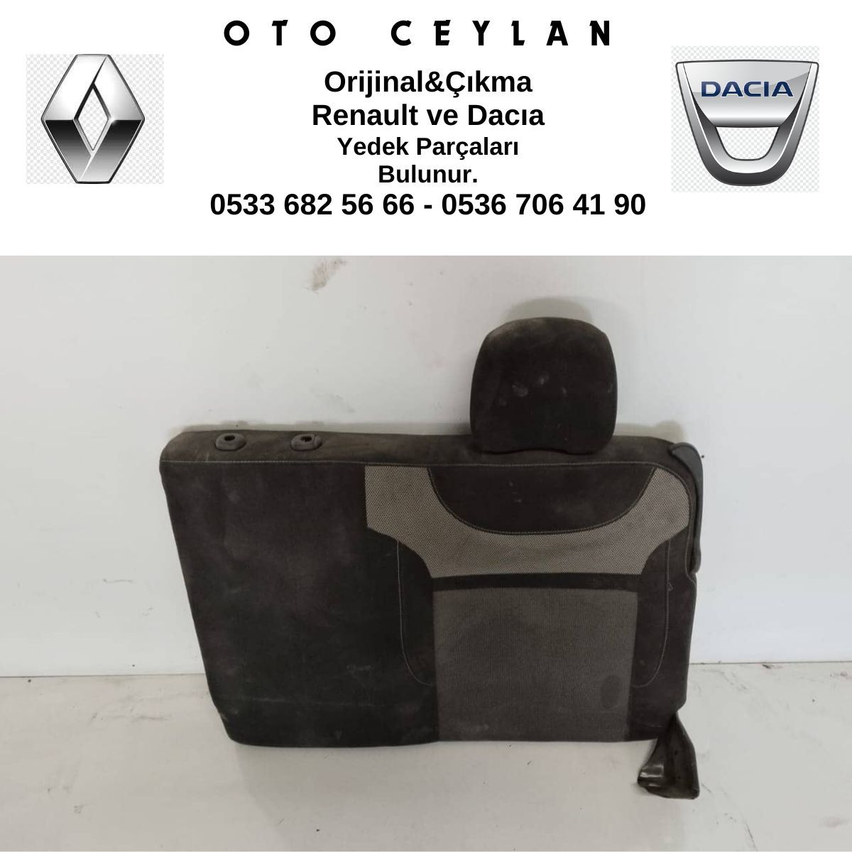 Duster Arka Koltuk Sırtlığı Çıkma Orijinal