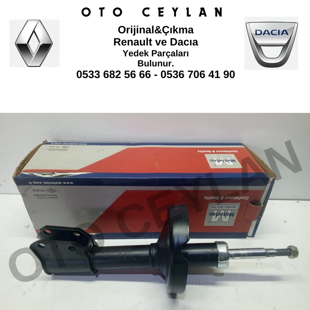 MOTO RNT0568 Clio 2 Amortisör Ön Sıfır Yerli Üretim