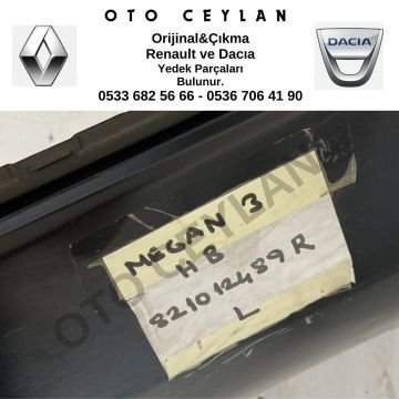 821012489R Megane 3 Hatchback Sol Arka Kapı