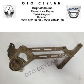 Renault 9 Sol Arka Kapı Cam Kriko Orijinal Çıkma