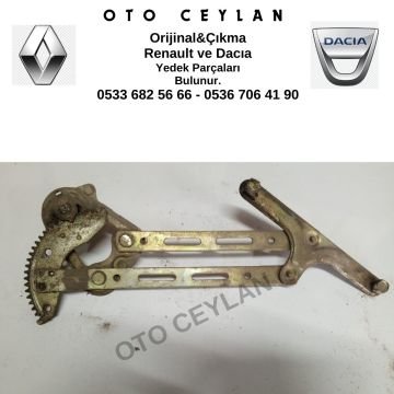 Renault 9 Sol Arka Kapı Cam Kriko Orijinal Çıkma