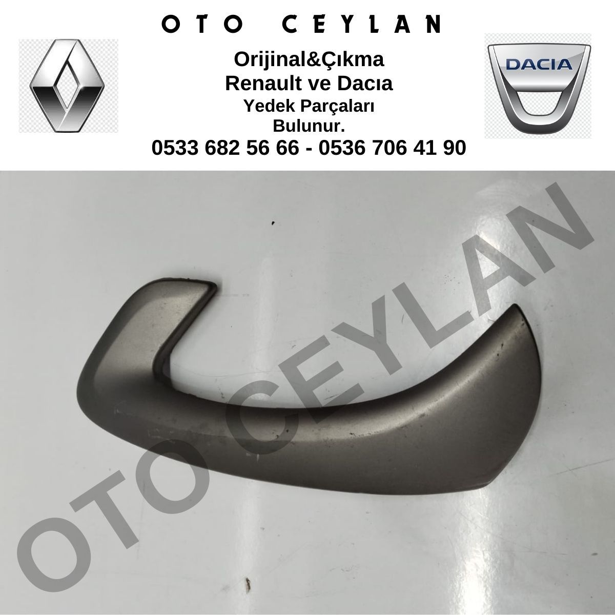 8200732454 Duster Sandero Sağ Kapı Çekme Kolu Orijinal Çıkma