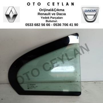 Megane 3 Sağ Arka Kelebek Camı Orijinal Çıkma