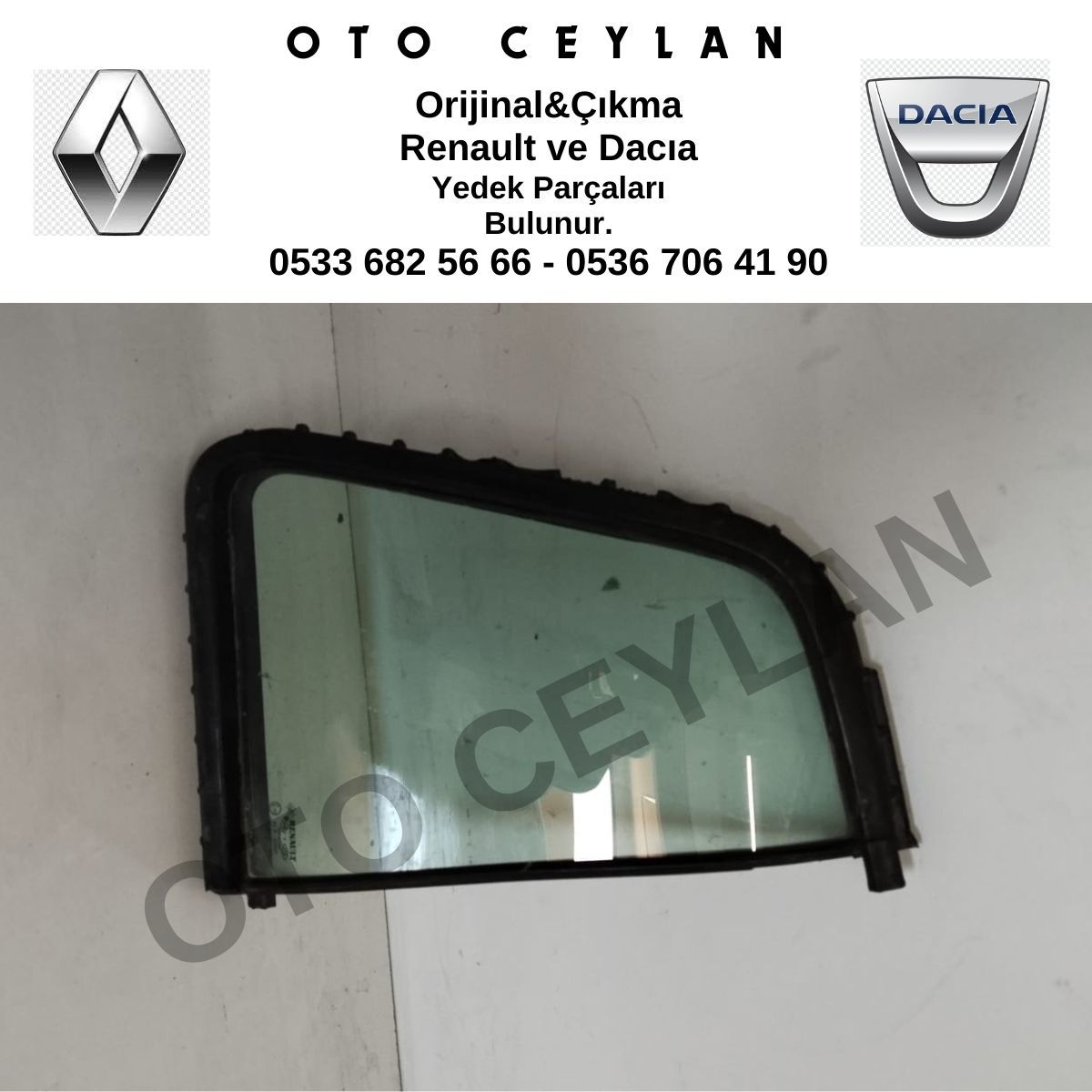 Thalia Sağ Arka Kelebek Camı Fitilli Orijinal Çıkma