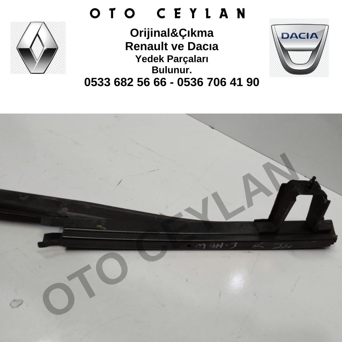 802400008R Megane 3 Sağ Ön Kapı Cam Direği Orijinal Çıkma