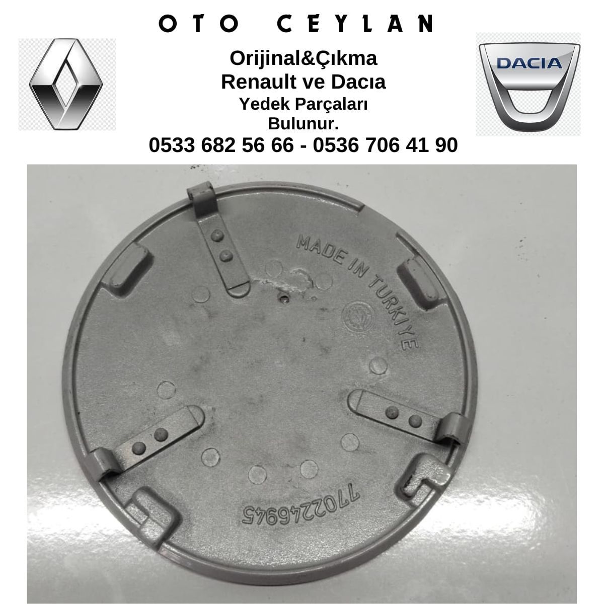 7702246945 R9 Jant Kapağı Sıfır Orijinal