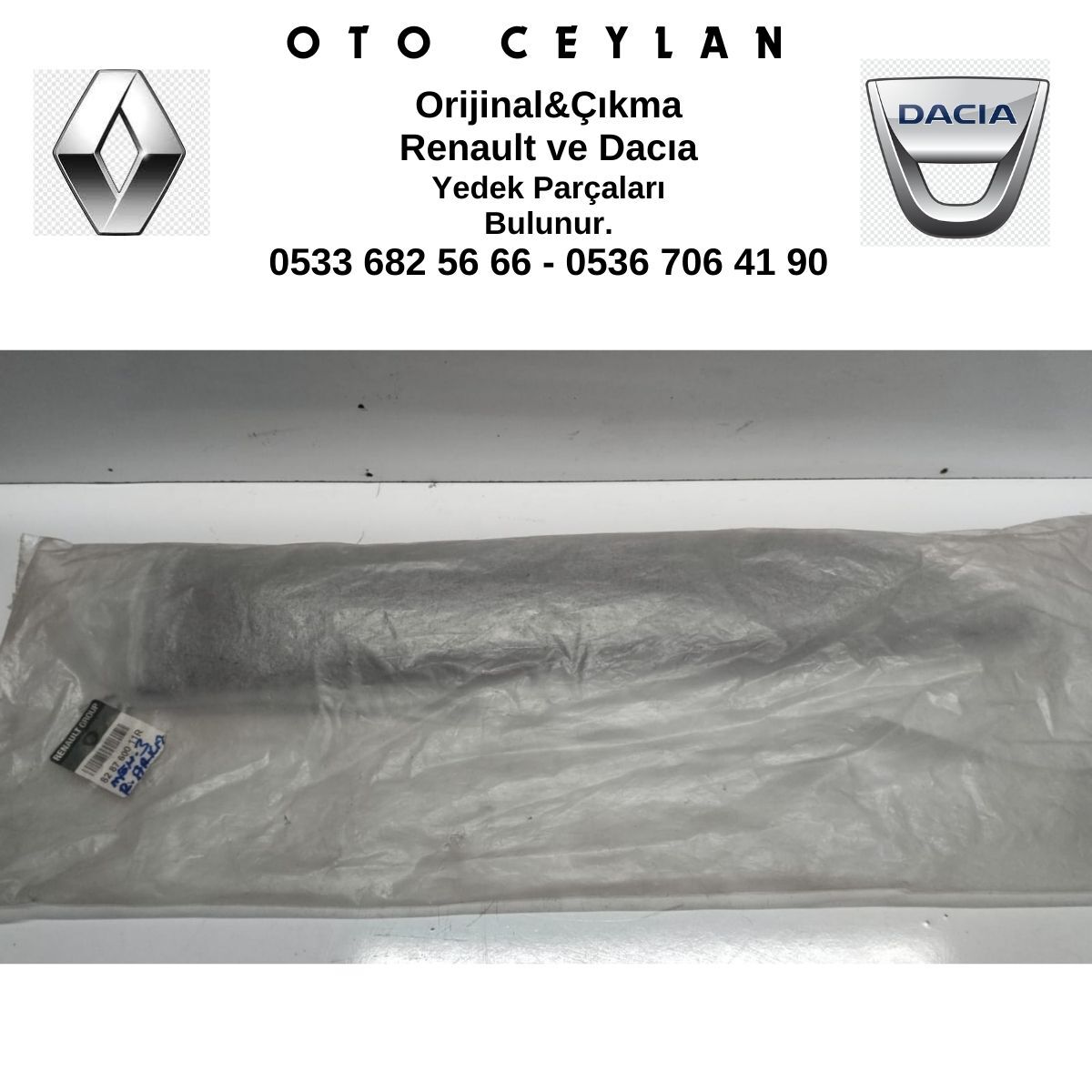 828760011R MEGANE 3 SAĞ ARKA KAPI BANDI SIFIR ORİJİNAL