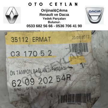 620920254R Clıo 4 Captur Sol Ön Tampon Bağlantı Ayağı Sıfır Orijinal