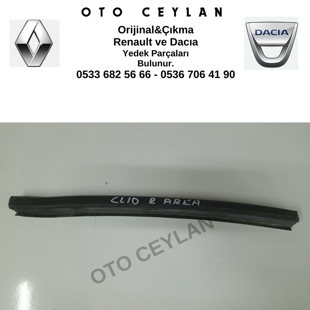 Clio Sağ Arka Cam Sıyırıcı Orijinal Çıkma