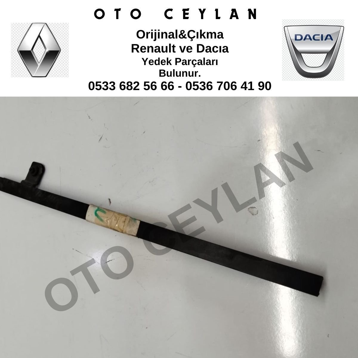 8200325385 Megane 2 Arka Kapı Cam Direği Orijinal Çıkma