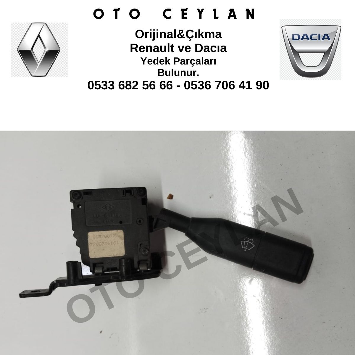 7700306161 Silecek Kumanda Kolu Orijinal Çıkma