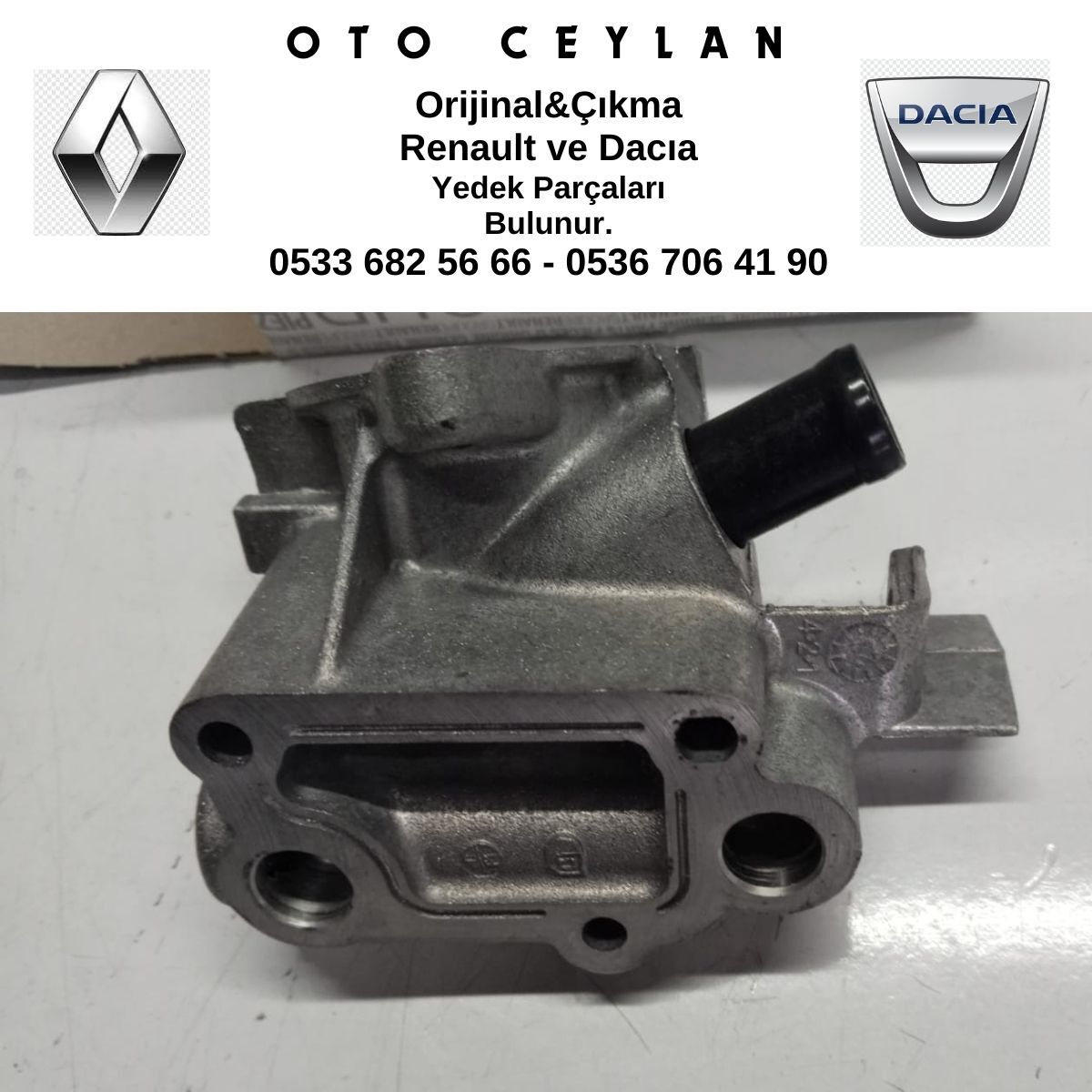 8200493154 LOGAN SANDERO TERMOSTAT YUVASI SIFIR ORİJİNAL