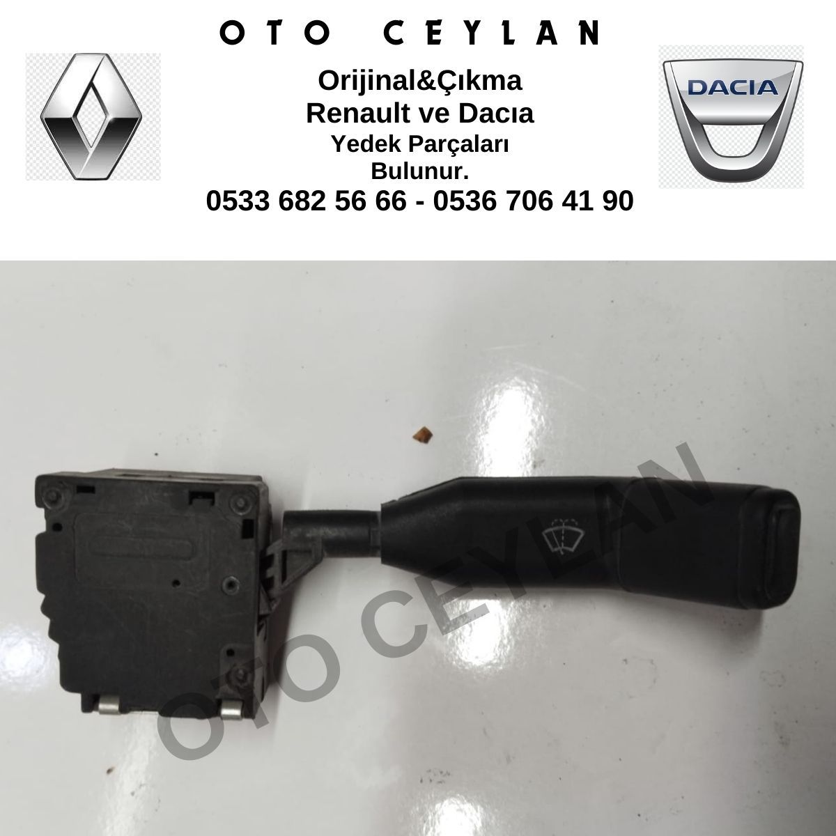 7700818343 R19 Sedan HB Silecek Kumanda Kolu Orijinal Çıkma
