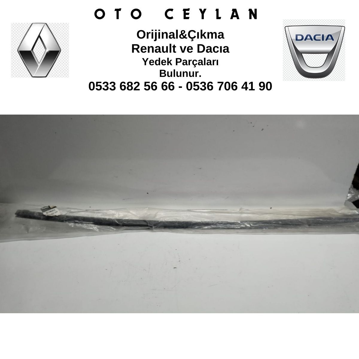 803865429R TRAFIC 3 SOL ÖN KAPI CAM DİREĞİ SIFIR ORİJİNAL