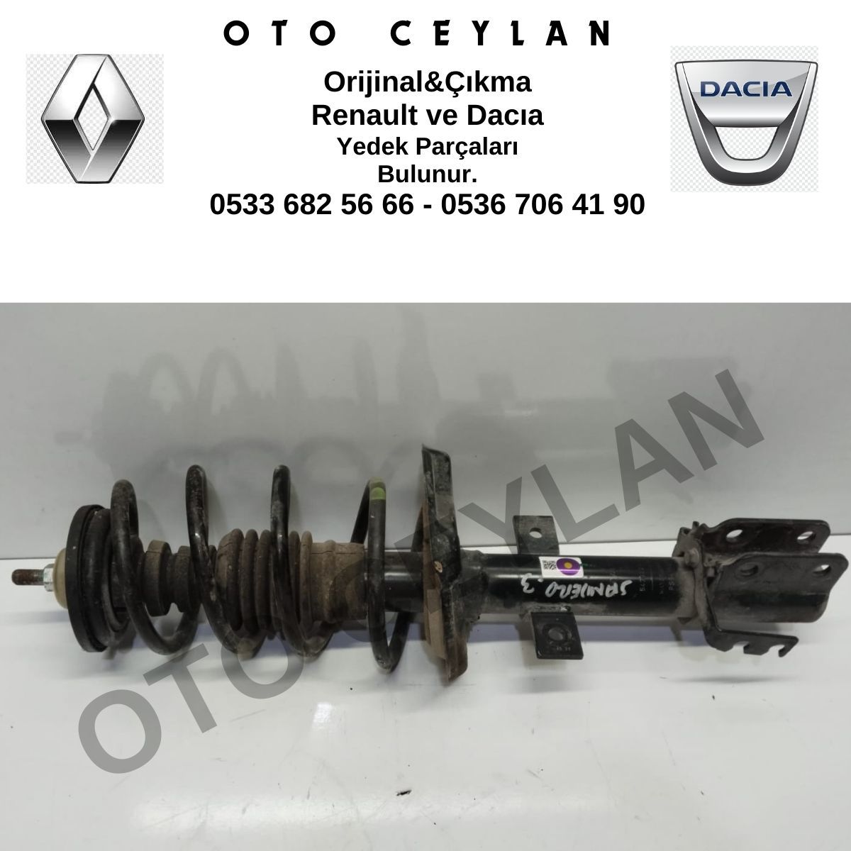 543022129R Sandero 3 Ön Amortisör Komple Orijinal Çıkma