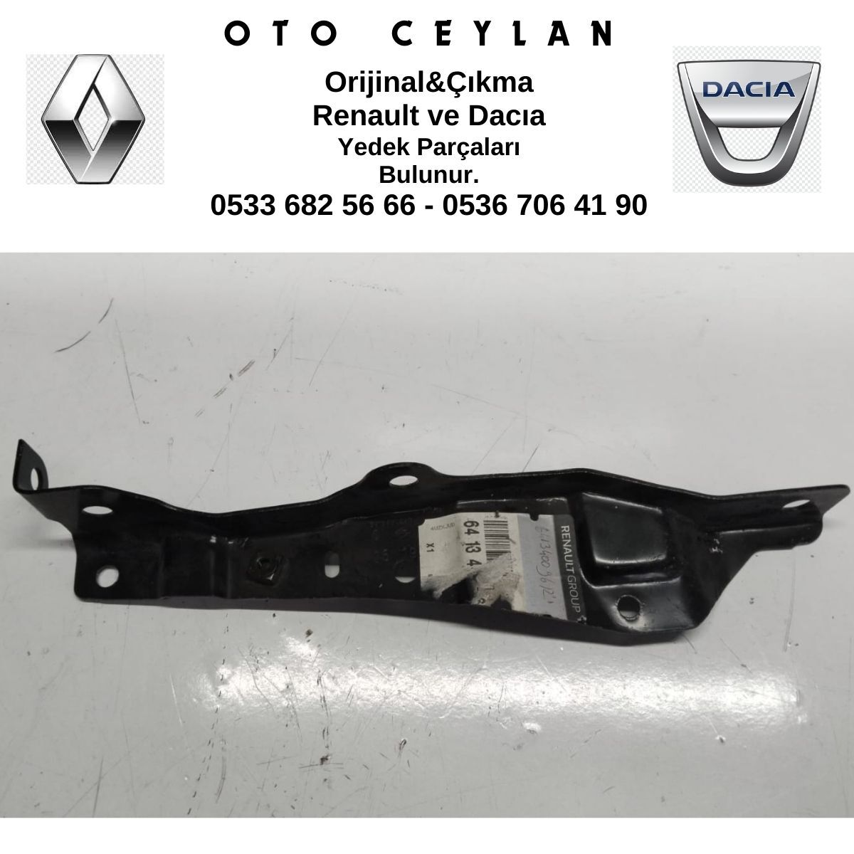 641340096R CLIO 4 SAĞ ÖN ÇAMURLUK BAĞLANTI SACI SIFIR ORİJİNAL