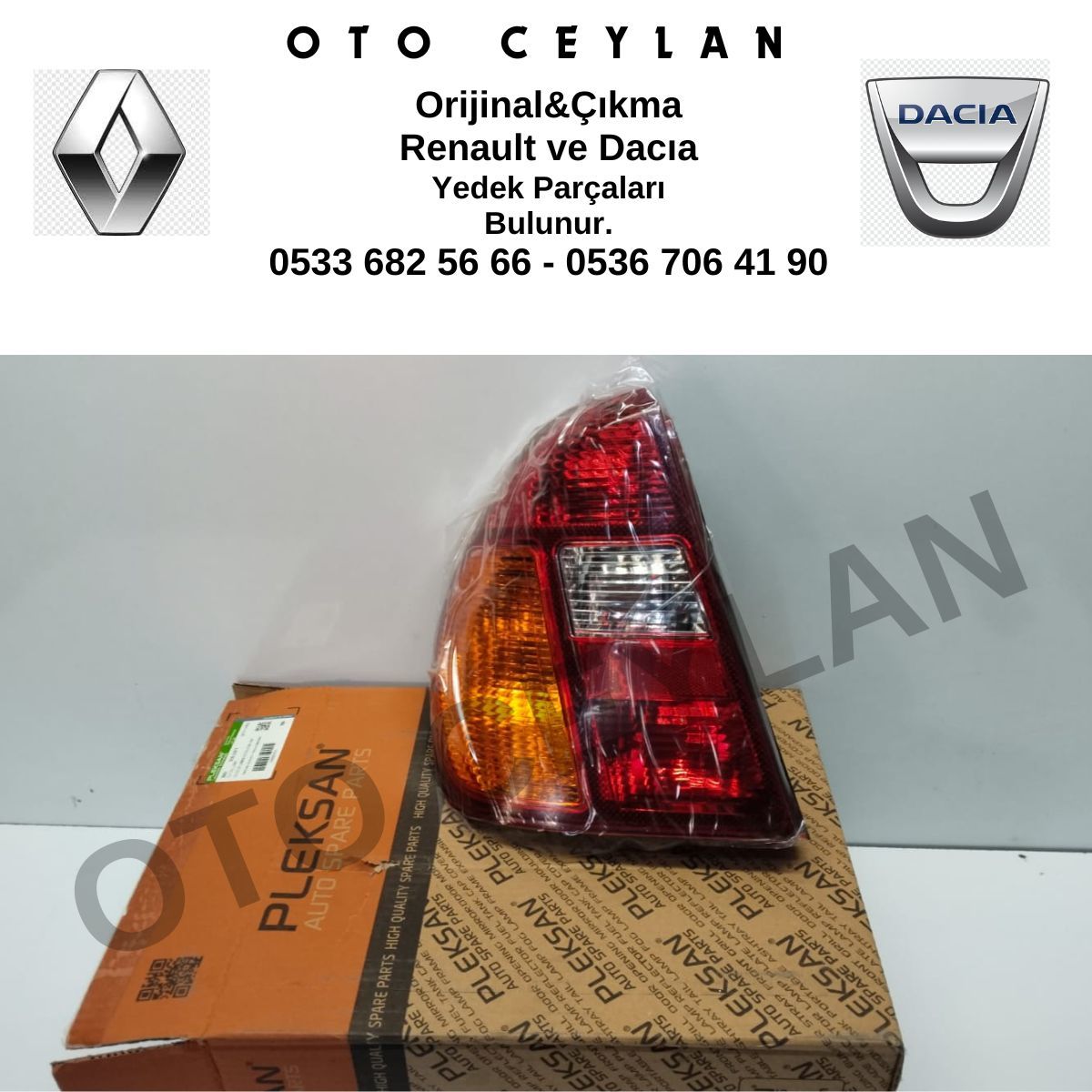 7700433744 PLE 3551 Clio Symbol Sol Stop Lambası Sıfır Yan Sanayi