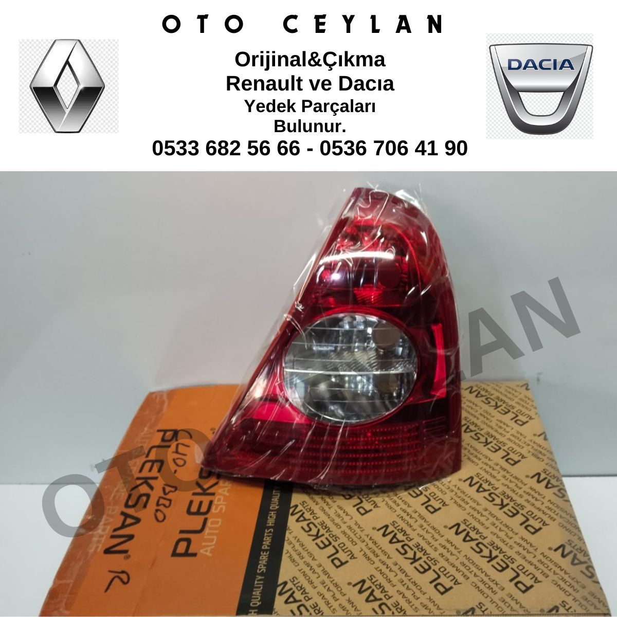 8200071414 PLE 3570 Clio HB Sağ Stop Lambası Sıfır Yan Sanayi