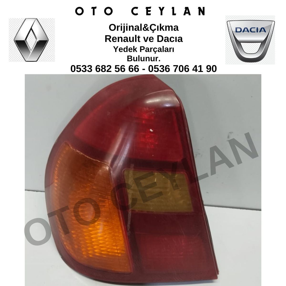 Clio Sol Stop Lambası Çıkma Yan Sanayi