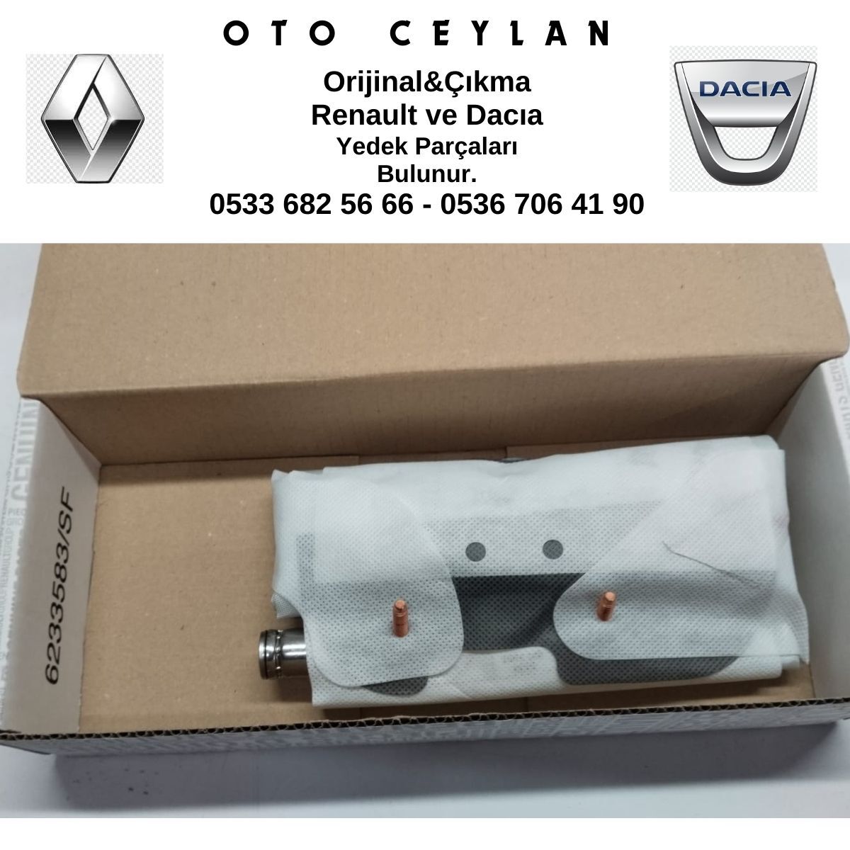 985H00659R ZOE SAĞ KOLTUK YAN HAVA YASTIĞI SIFIR ORİJİNAL