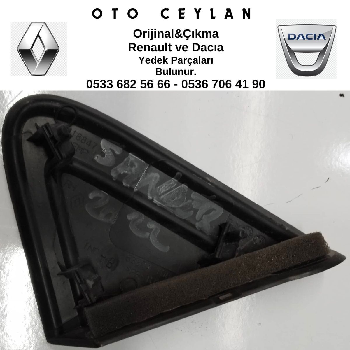 638741083R Taliant Sağ Ön Ayna Bakaliti Çıkma Orjinal