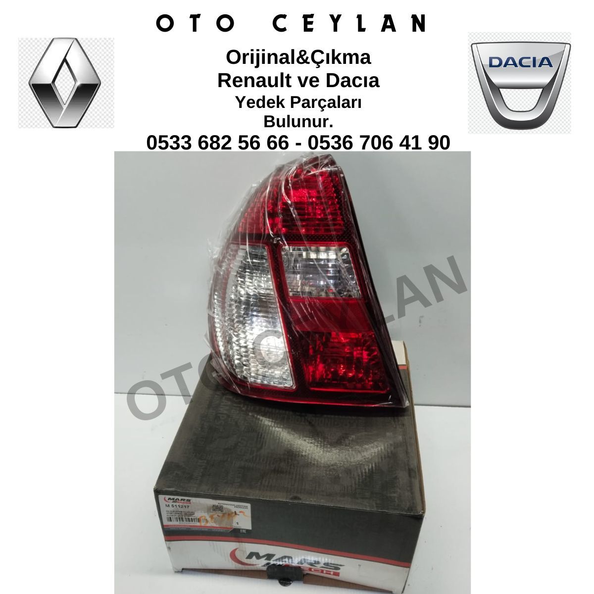 8200403981 M 511217 Clio Symbol Sol Stop Lambası Sıfır Yan Sanayi