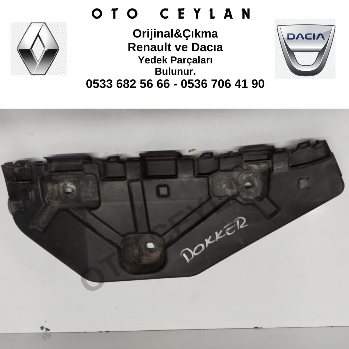 850453159R Dokker Lodgy Arka Tampon Ayağı Sol Çıkma Orijinal