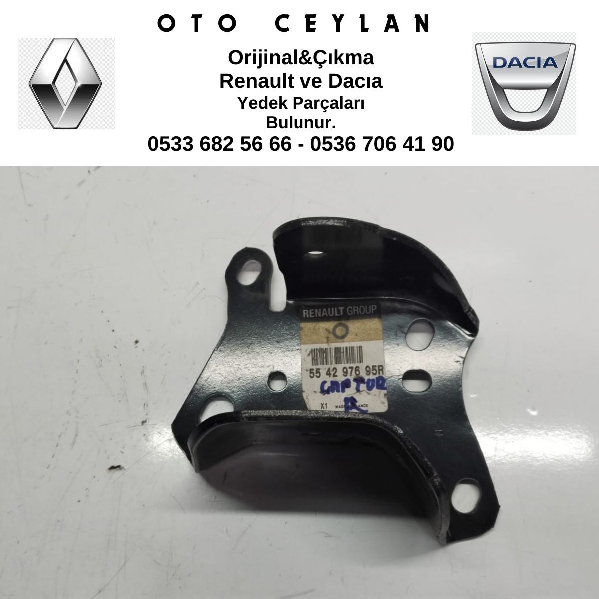 554297695R CLIO 4 ARKA DİNGİL BAĞLANTI AYAĞI SAĞ SIFIR ORİJİNAL