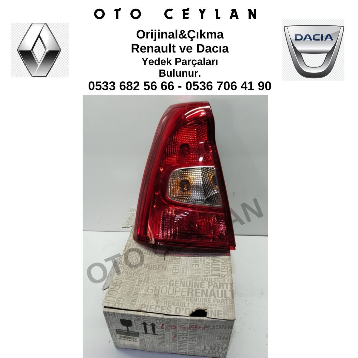 8200744760 Logan Komple Sol Stop Lambası Sıfır Orijinal Hatasız