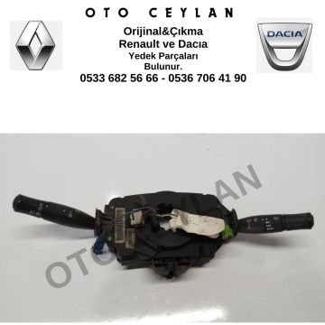 8200216465 Megane 2 Sedan İkaz Kol Grubu Komple Far Sinyal Kolu Airbag Sargısı Orijinal Çıkma