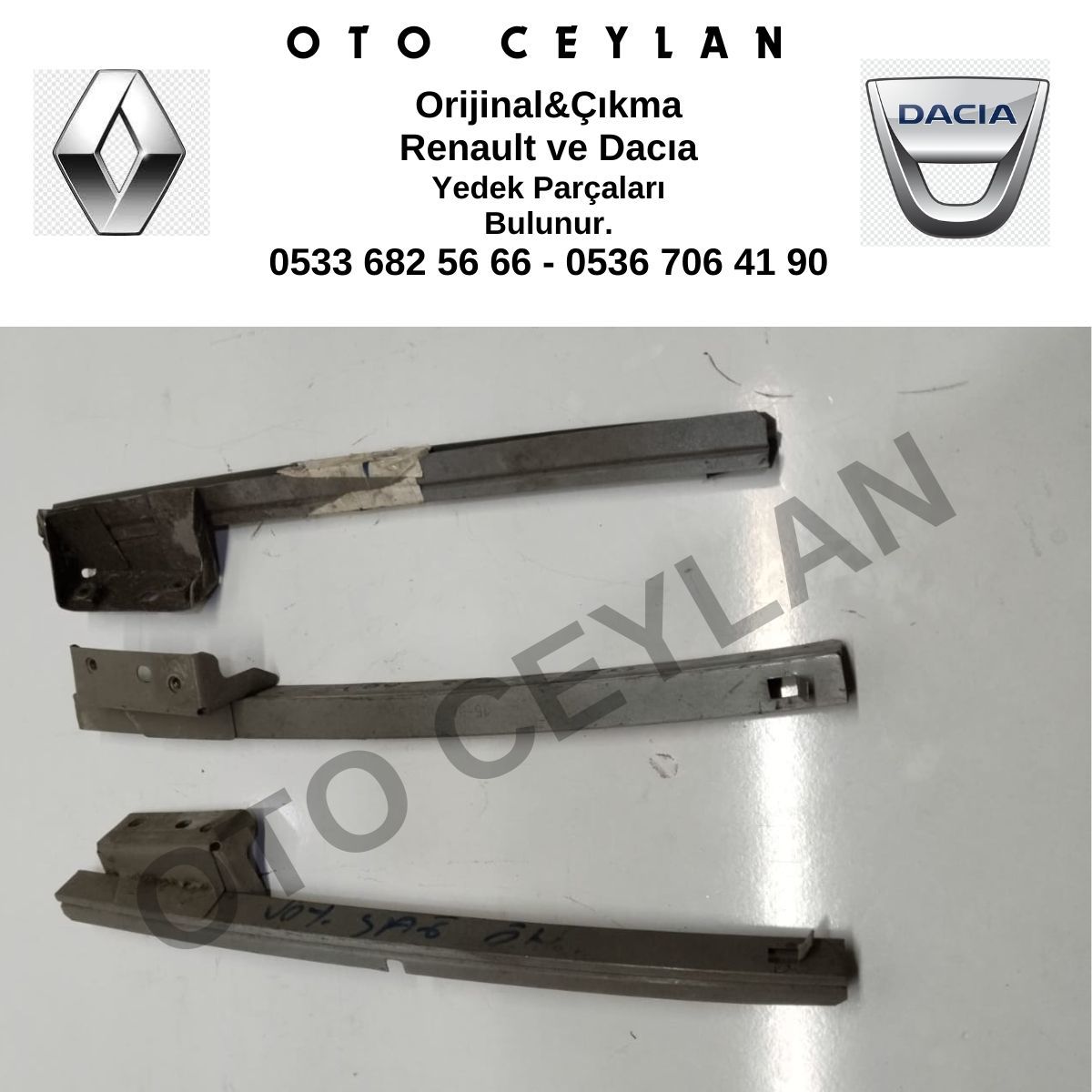 802194068R Symbol Ön Kapı Cam Direği Orijinal Çıkma