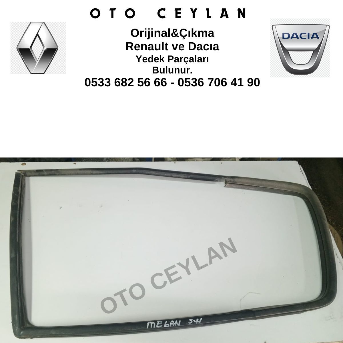 Megane 1 Sw Sağ Arka Cam Fitili Orijinal Çıkma