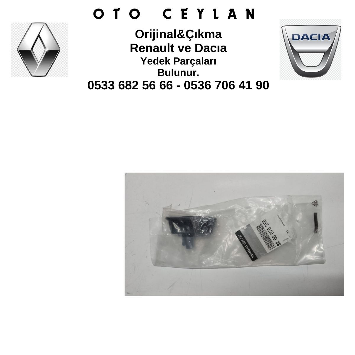 8200076256 MEGANE 2 CLIO 3 BAGAJ KAPAK AÇMA BUTONU DÜĞMESİ SIFIR ORİJİNAL